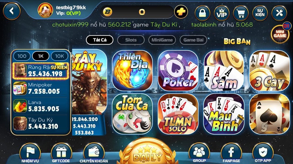 Thông tin về game đổi thưởng